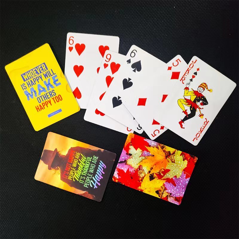 2023 Auplex Unique new DIY Playing Card 54 Including 2 Jokers Back Side Blank Custom LOGO Poker Cards for Sublimation