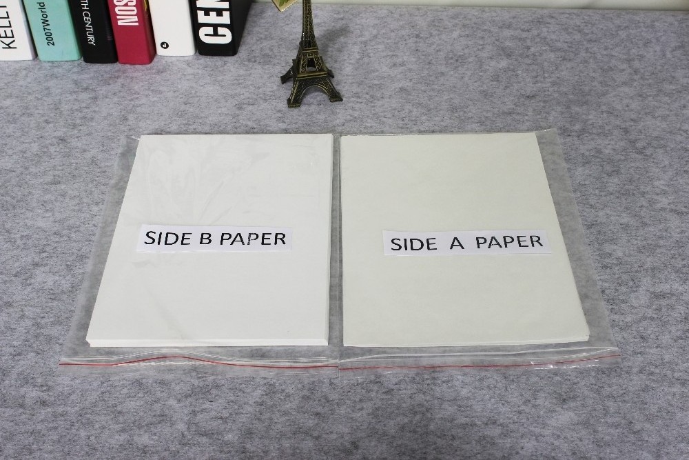 Factory Supply A4 A3 Heat Press Self Weeding Color Paper Laser Dark No Cut Transfer AB Paper for T-shirts