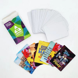 2023 Auplex Unique new DIY Playing Card 54 Including 2 Jokers Back Side Blank Custom LOGO Poker Cards for Sublimation