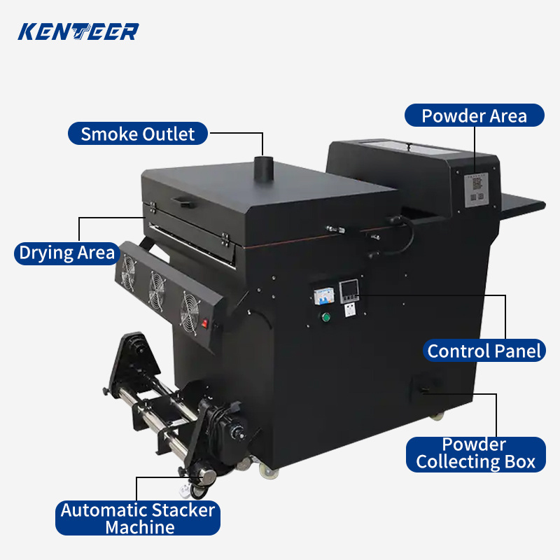 24 Inch A1 60cm Dual XP600 Printhead DTF Inkjet Printing Roll Film Transfer Printer Machine A3 DTF Printer For T-shirt