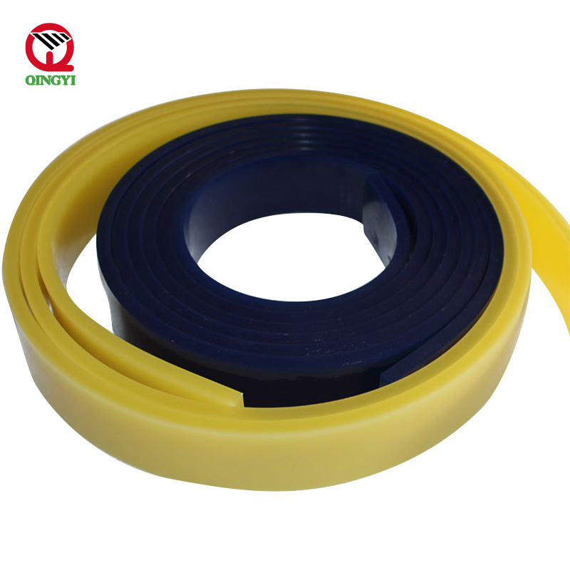 manufacturer high quality roll polyurethane silk screen printing silicone rubber squeegee blade for screen printing