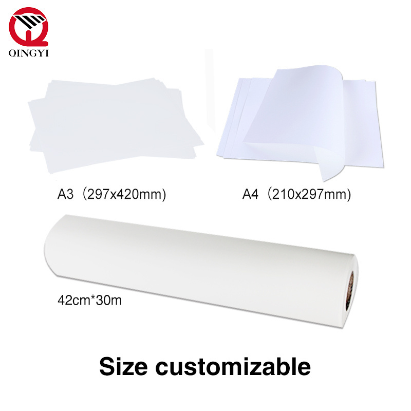 100 Sheets A4 Dark Laser Self Cutting Transfer Paper Dark No Cut Self Weeding Transfer Paper for Dark T-shirts