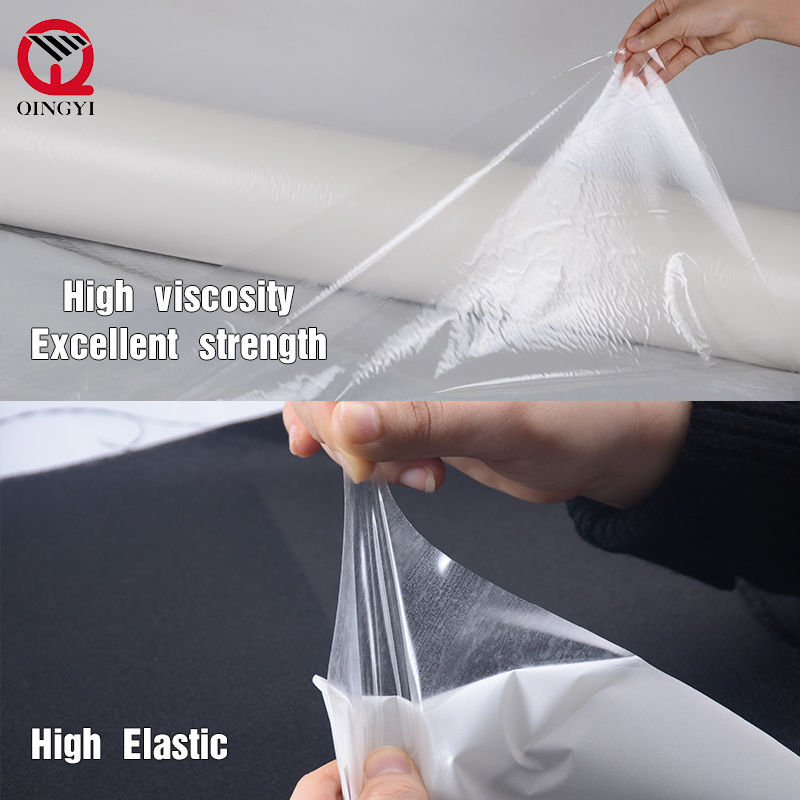 Wholesale transparent TPU hot melt adhesive glue film for laminating clothing textile fabric