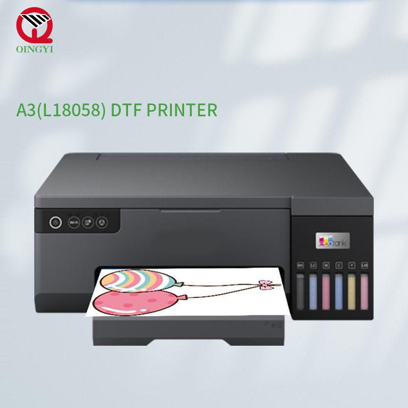 Hot Sell 30cm A3 A4 desktop dtf printer L18058 L1800 1390 Printhead Cheap Dtf Printer for PET Film T-Shirt Printing