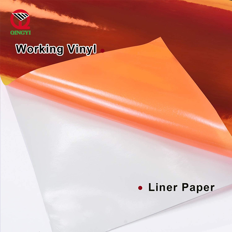 Holographic Chrome Color Self Adhesive PVC Cutting Self-Adhesive Sign Sticker Paper Oracal 651 Vinil Film Craft Vinyl Roll