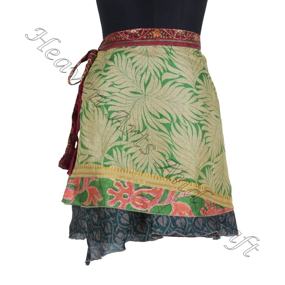 2023 Full Warp Mini Skirt-Bollywood Fashion Silk Full Wrap Mini Skirt-Indian Costume Clothing-Wholesale Wrap