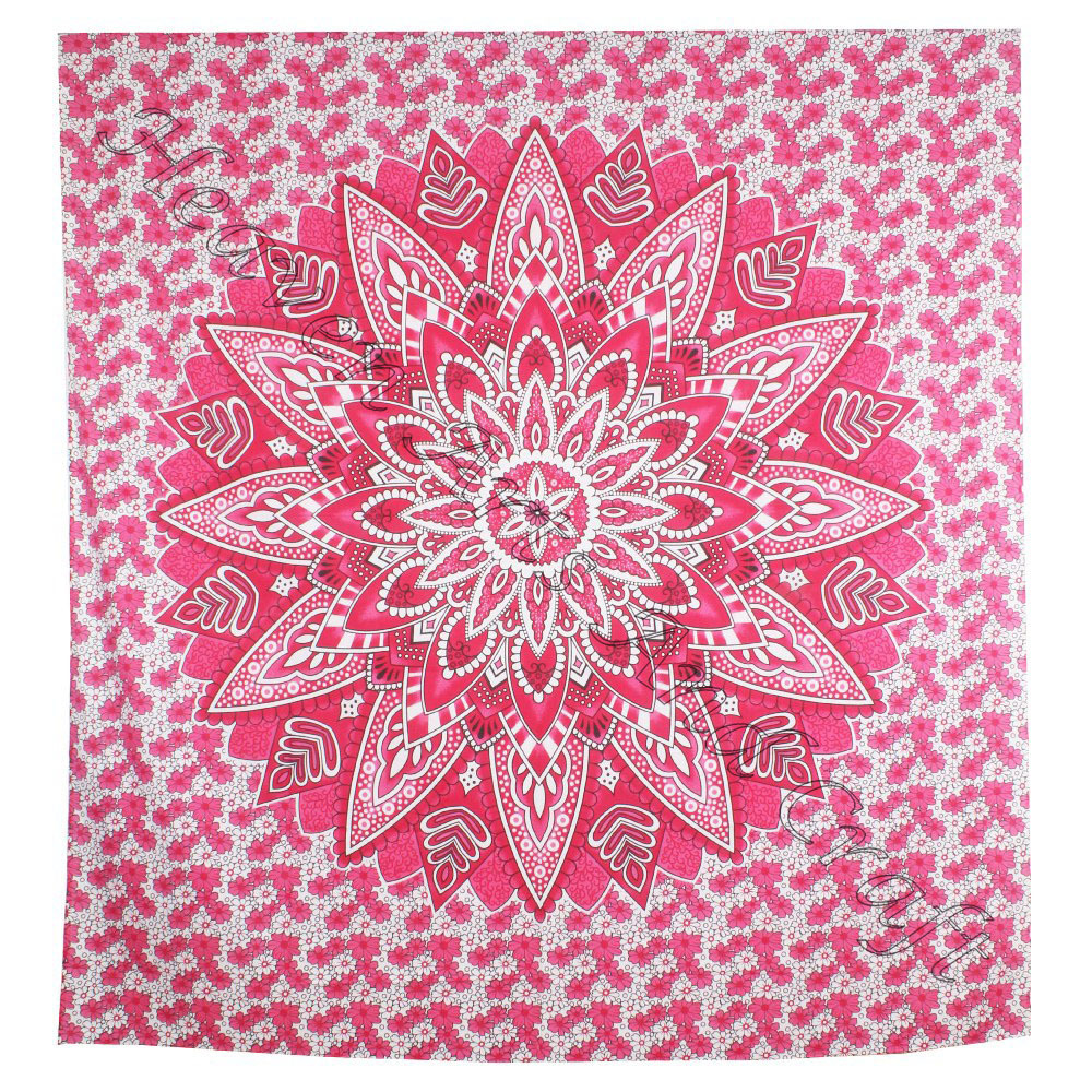 Custom Printed Fabric Wall Blanket Tapestry Indian Mandala Beach Throw Mandala Tapestry Indian Hippie Bohemian Mandala Wall Hang