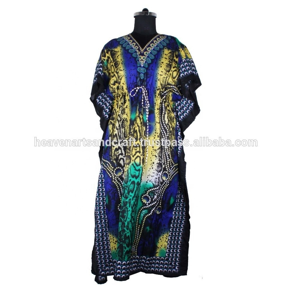 Arabic Ladies Gown/Muslim Plus Size Night gown/New Abaya 2023 V- Neck Long Arabic Kaftan