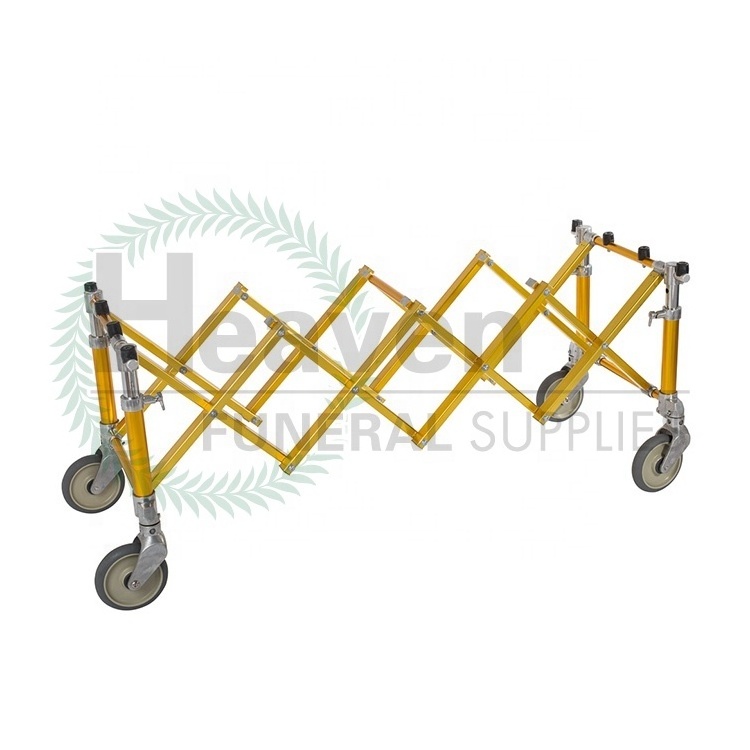 Aluminum alloy Coffin Trolley Church Truck Funeral Cart