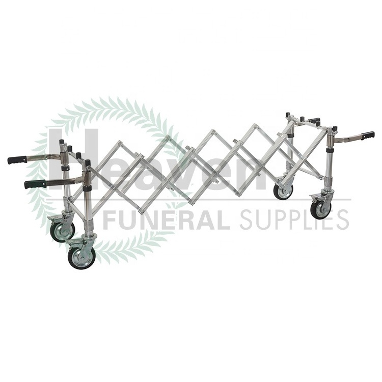 Funeral metal church truck coffin transport funeral supply mortuary coffin trolley