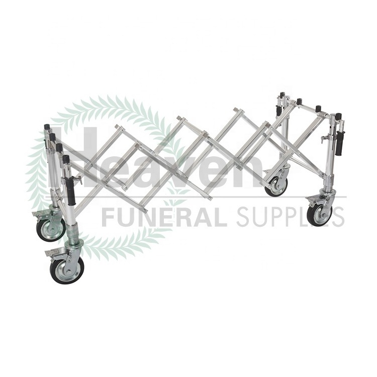 Funeral metal church truck coffin transport funeral supply mortuary coffin trolley