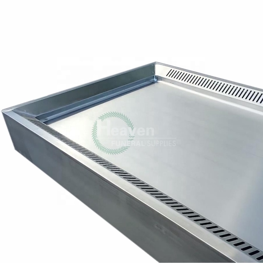 Virtual Autopsy Table Funeral Supplies Stainless Steel Corpses Anatomy Embalming Table