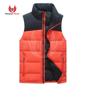 Wholesale Men's Water-Resistant Down Vest Down Padded Puffer Vest Men Sleeveless Padded Jacket