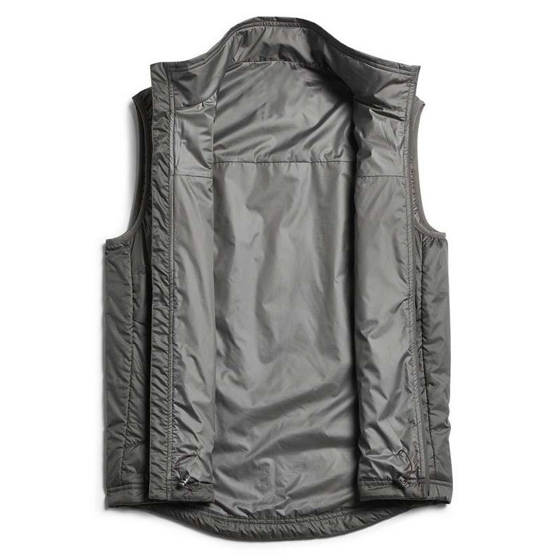 Lightweight Hunting Padded Vest With Zippered Chest Pockets Insulated Polyester Fabric Water Repellent Hunting Down Vest