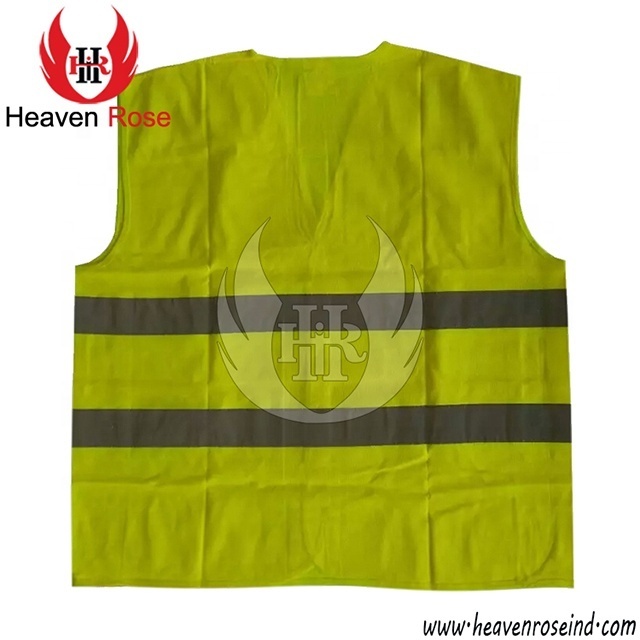 New Design Construction High Visibility Reflective Safety Fluricent Green Vest