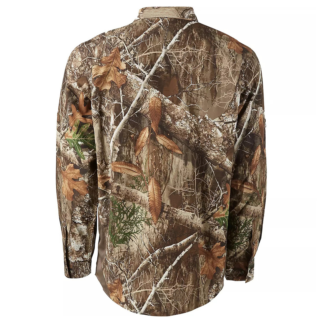 Smooth Breathable Comfortable Realtree Camo Hunting Shirt Custom Made Unique Design Sustainable Fabric Lightweight Hunting Shirt