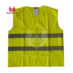 New Design Construction High Visibility Reflective Safety Fluricent Green Vest