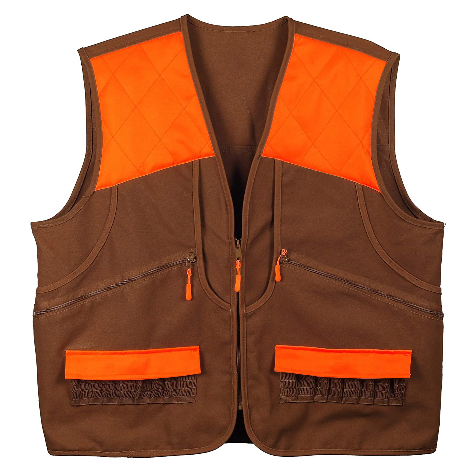 Top Quality Canvas Material Two Large Zippered Pocket Upland Hunting Vest Wholesale Cheap Price Factory Supply Upland Vest