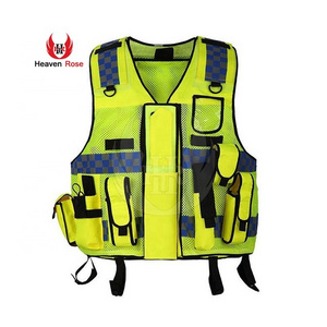 Top Quality High Visibility Cross-Back Vest Hi Vis Reflective Men Vest New Arrival Emergency Response Florescent Vest