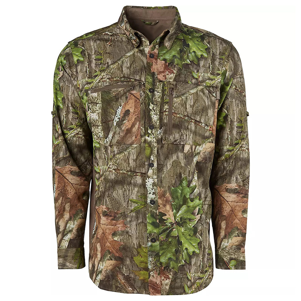 Smooth Breathable Comfortable Realtree Camo Hunting Shirt Custom Made Unique Design Sustainable Fabric Lightweight Hunting Shirt