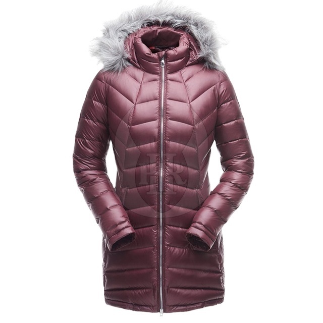 Wholesale Winter Female Outdoor Long Warm Fur Down Oversize Jackets For Women