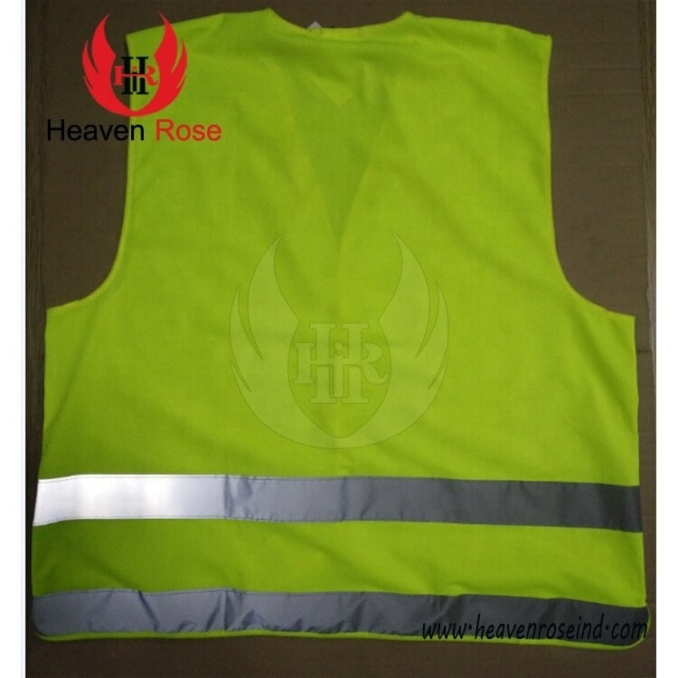 Hi Vis Yellow Mesh Construction Safety Outdoor Security Vests Wholesale Stock Safety High Visibility Work Wear Safety Vest for S