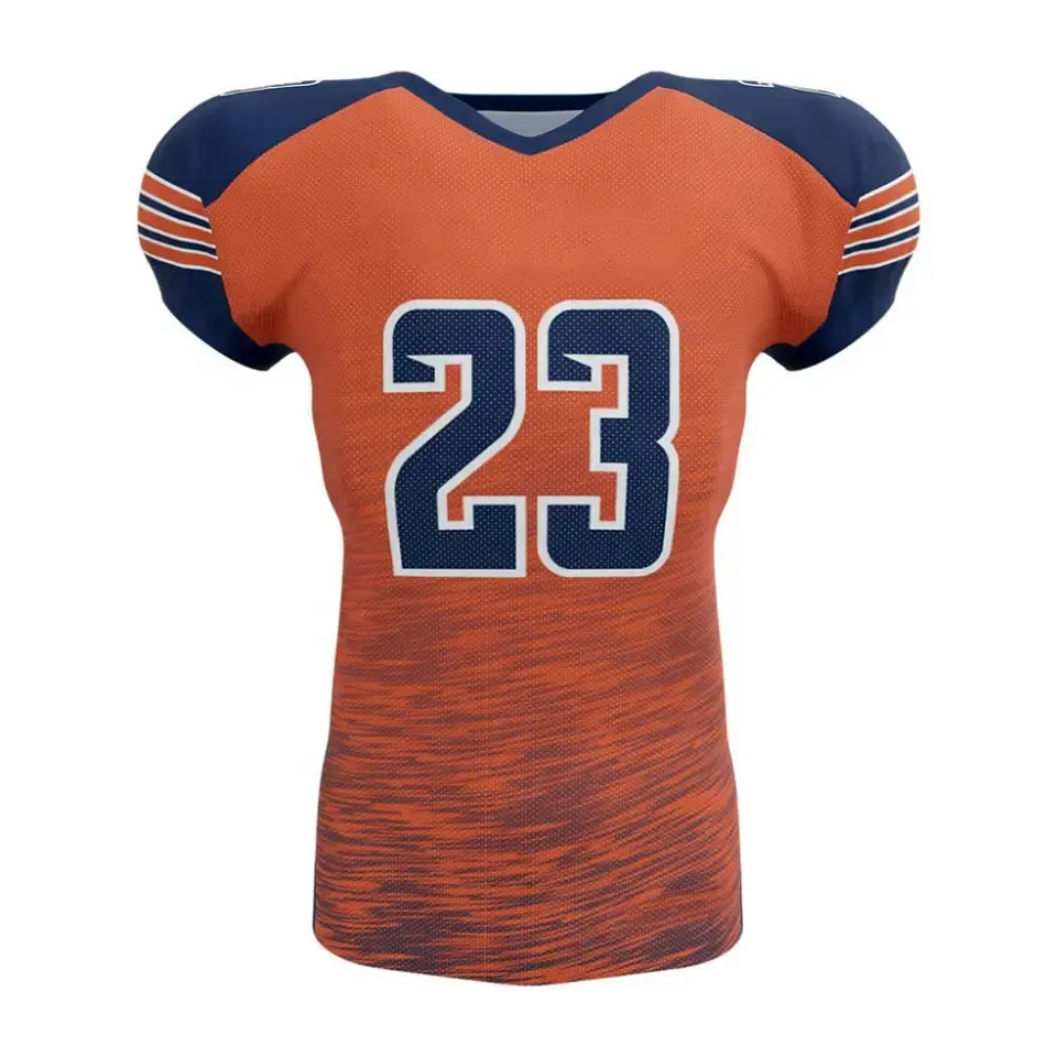 Reversible Top Stitched Custom Made Sublimation Mesh Sportswear Jersey And Pants Youth American Football Unisex Team Uniform