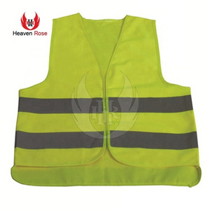 Hi Vis Yellow Mesh Construction Safety Outdoor Security Vests Wholesale Stock Safety High Visibility Work Wear Safety Vest for S