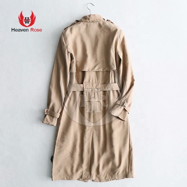 Breathable Women Jacket Coat With Long Sleeve And Stripes Long Coat for Women's