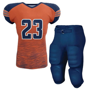 Reversible Top Stitched Custom Made Sublimation Mesh Sportswear Jersey And Pants Youth American Football Unisex Team Uniform