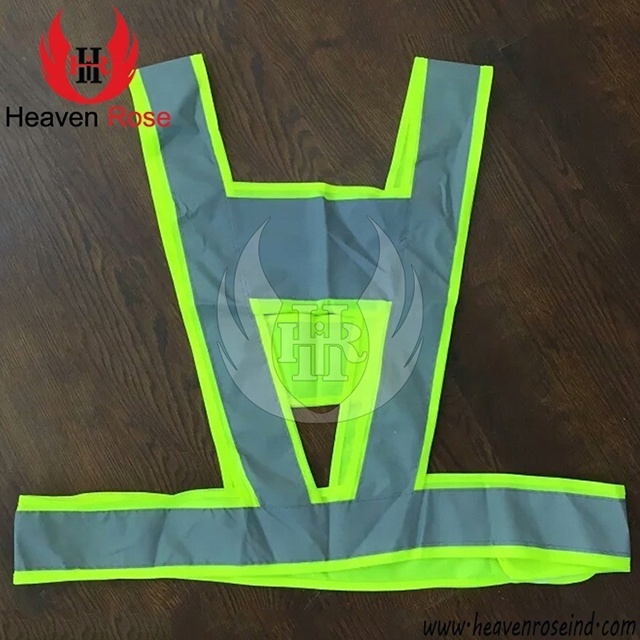 Custom Reflective Tape Safety Warning V Style Vest Reflective Safety vest For Security Purposes