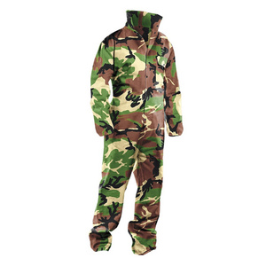 Woodland Camo Paintball Playing Field Coverall Custom Pattern Neck Protection Paintball Clothes Comfortable Uniform