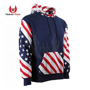 High Quality Breathable Polyester High Performance Sublimation Pullover Unisex Hoodie USA Printed Sweatshirts