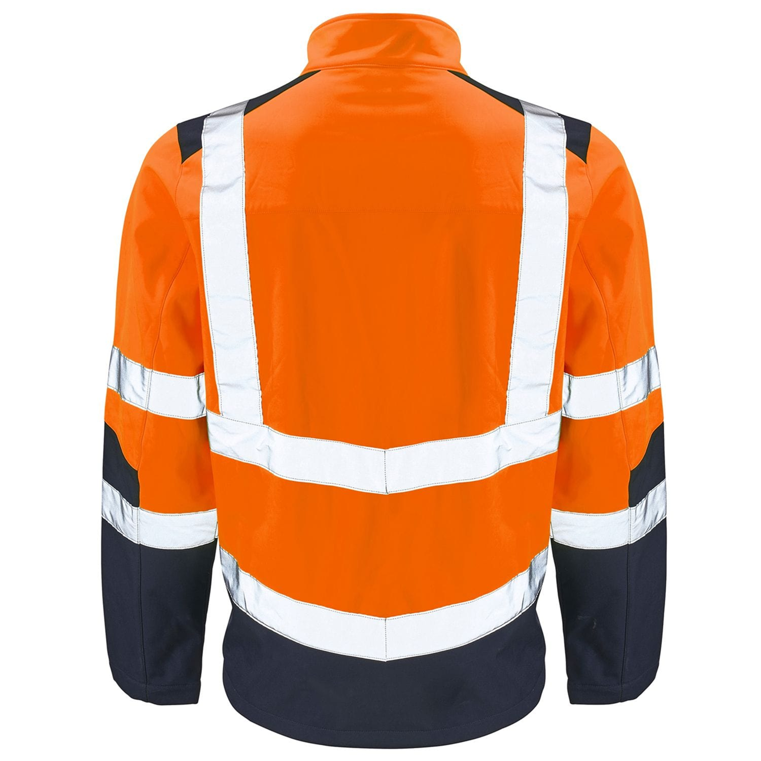 Men's High Vis Soft Shell Jacket Reflective Safety Jacket Hi Vis Reflective Cotton Safety Clothing inside Reflective jacket