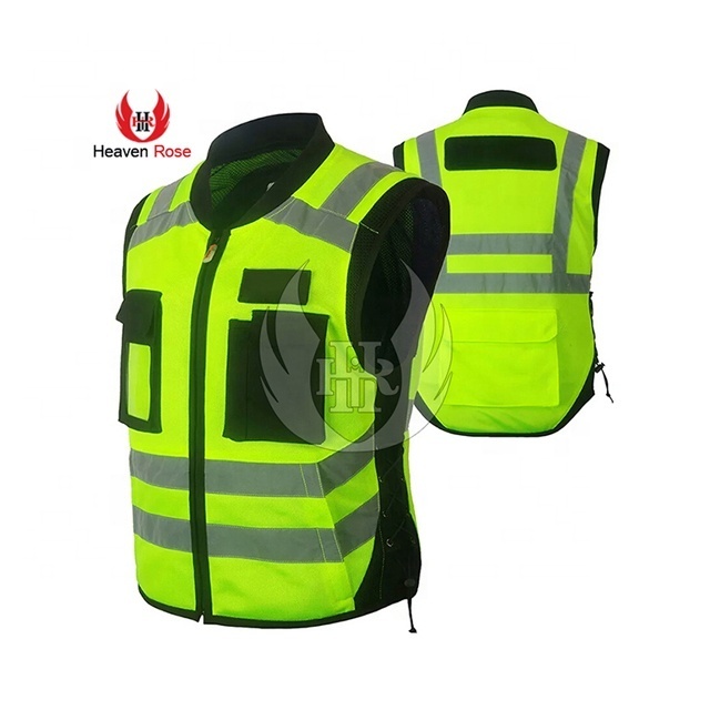 Reflective Vest Safety Fluorescent Unique High Visibility Motorcycle/Traffic Safety Fluorescent Reflective Safety Vest