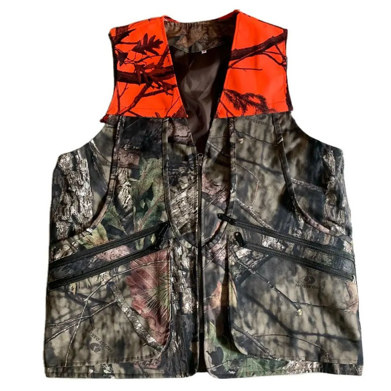 New Design Hunting Camo Vest Orange Camo Fishing Vest Outdoor Hunting Dependable Majestic Hunting Vest