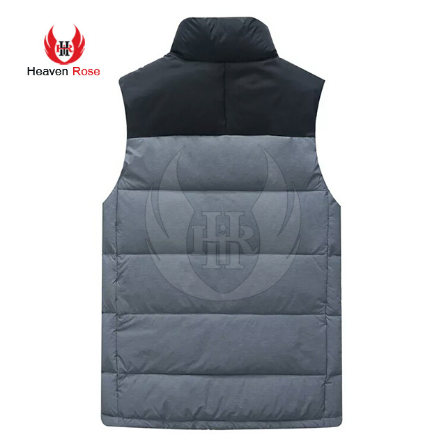 Wholesale Men's Water-Resistant Down Vest Down Padded Puffer Vest Men Sleeveless Padded Jacket