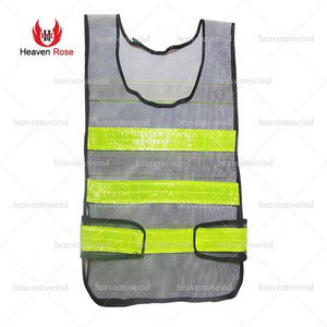 Men Outdoor Road Safety Vest High Visibility Reflective Safety Mesh Vest Best For Sale Safety Vest Black Work Wear Uniform