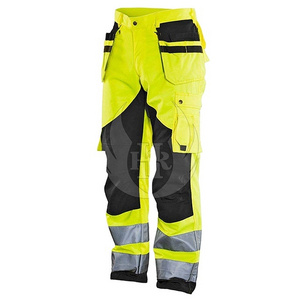 High Visibility Workwear Safety Pants 2 Reflective Tape Men's Heavy Duty Hi-vis Work Pants