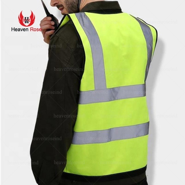 Security Waistcoat Outdoor Night Riding Running Hi-Vis Safety Vest Reflective Vest  With 4 Pockets Reflective Running Vest