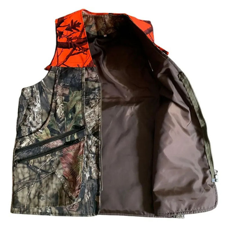 New Design Hunting Camo Vest Orange Camo Fishing Vest Outdoor Hunting Dependable Majestic Hunting Vest