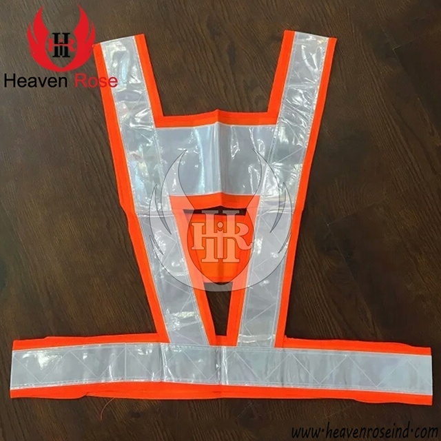 Custom Reflective Tape Safety Warning V Style Vest Reflective Safety vest For Security Purposes