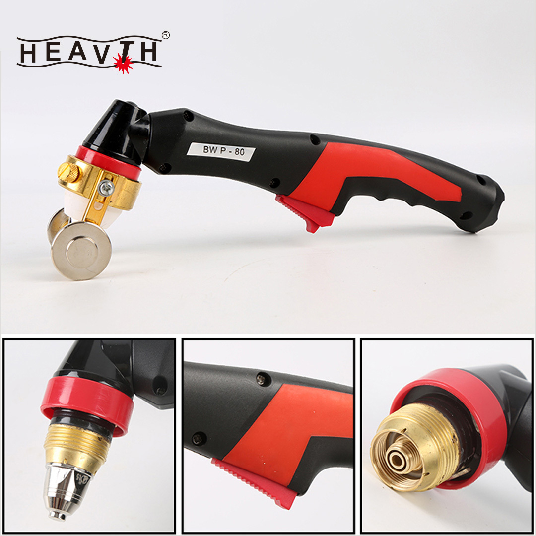 P80 High Quality Hot Selling Hand Use 80Amp Air Cooled P80 P-80 RT80 Plasma Cutting Torch CNC Machine Use Optional