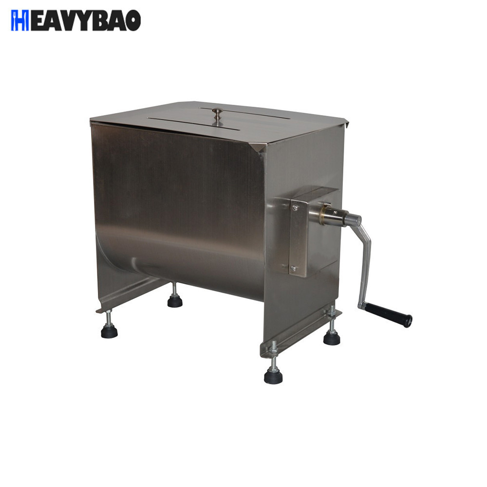 Heavybao Hotel Commercial Stainless Steel 304 201 Manual Meat Mixer Grinder Machine Meat Dough Mixer