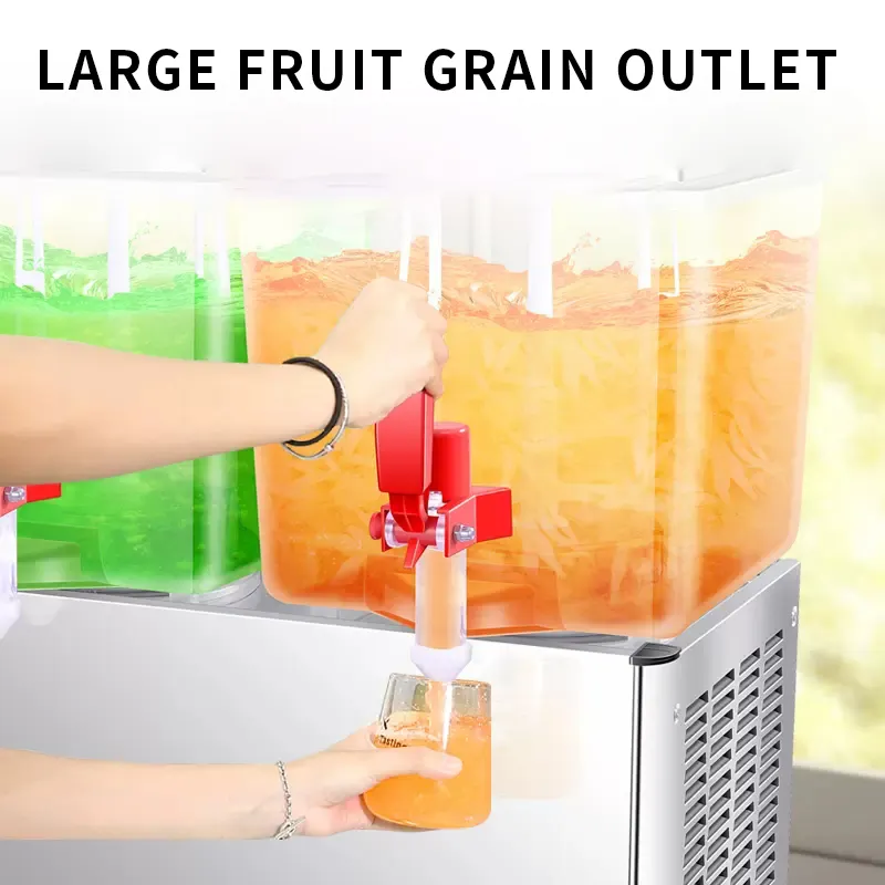 Heavybao China 2 tank Orange Juice Drink Hotel Refrigerated Beverage Dispenser Machine Wholesale Cooler Juice Dispenser