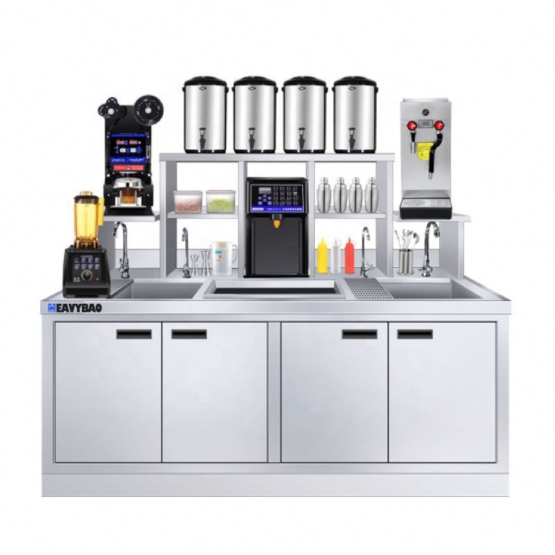 HEAVYBAO Commercial Automatic Bubble Tea Counter / Perfect customize drink station bubble tea counter and milk tea equipment