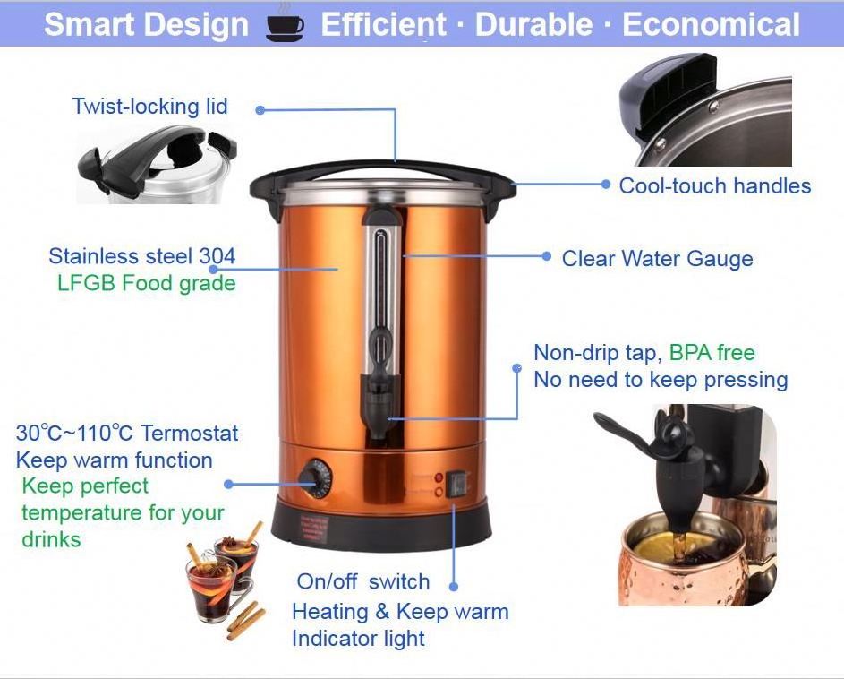 Heavybao Home Appliances High Capacity Electric Drinking Water Heater Water Boiler Hot Water Boiler  For Tea Or Coffee