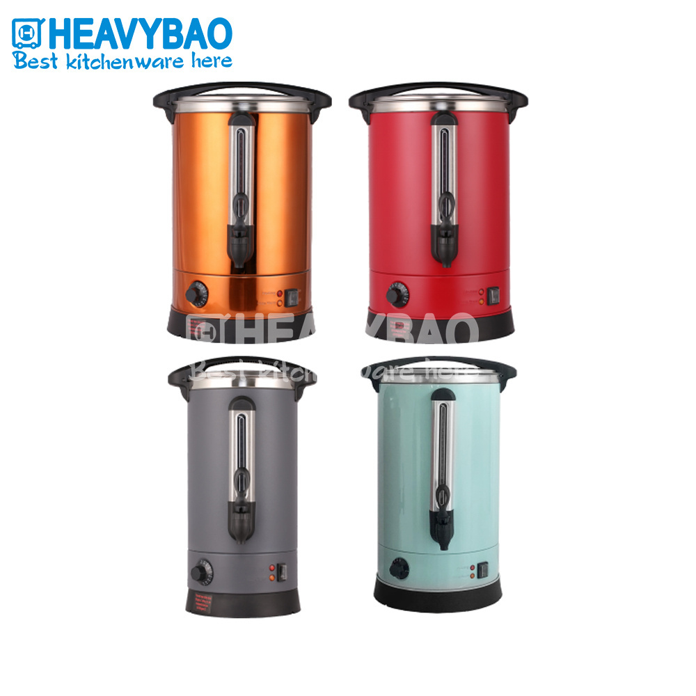 Heavybao 15 liter Double Walled Construction Color Coating Series Electric Water Boiler Dispenser Hot Chocolate Machine Boilers