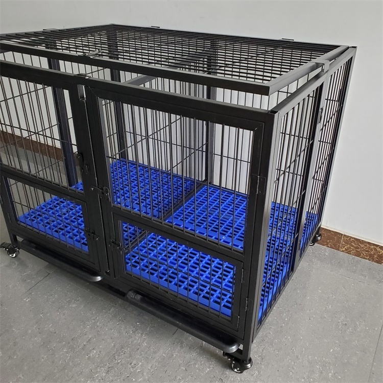 Single layer double door heavy duty pet dog kennels large outdoor collapsible dog cage on sale