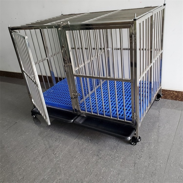 Single layer double door pet luxury kennel collapsible dog kennels large outdoor